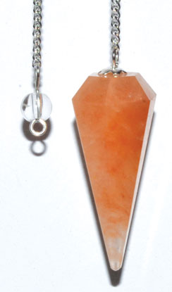 6-sided Red Aventurine pendulum