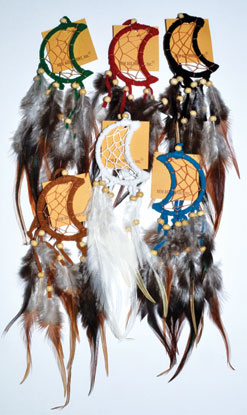 Crescent Moon dream catcher (set of 6)